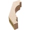 Ekena Millwork 3-inch W x 10-inch D x 14-inch H Pescadero Rough Cedar Woodgrain TimberThane Knee Brace, Primed BRCUR03X10X14PECRCPR - alternate 4